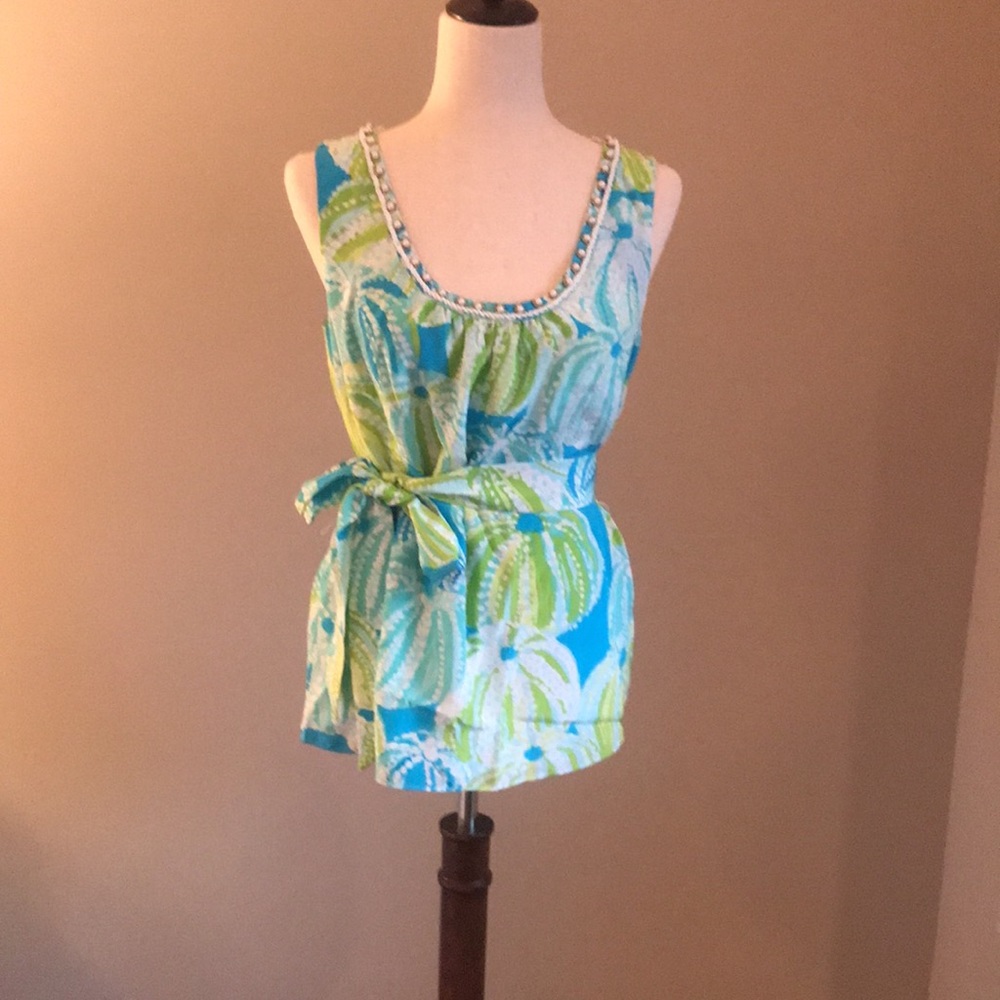 Lilly Pulitzer Silk Top Size 8